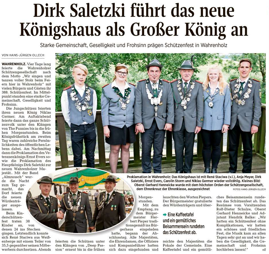 Bericht Aller-Zeitung vom 18.06.2019 Seite 22