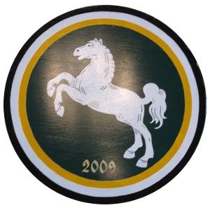 Veteranenkönigsscheibe 2009 - gemalt von Hans-Günter Bangemann