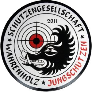 Jungschützenkönigsscheibe 2011 - gemalt von Hans-Günter Bangemann