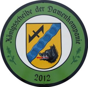 Damenköniginscheibe 2012 - gemalt von Hans-Günter Bangemann
