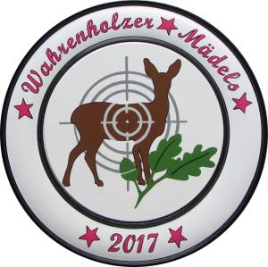 Ehrenscheibe der Wahrenholzer Mädels 2017 - gemalt von Kerstin Schmolke